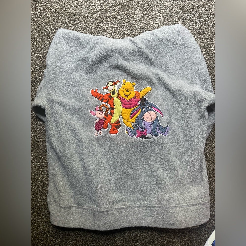 Vintage Disney Winnie the Pooh Fleece Hooded Sweatshirt